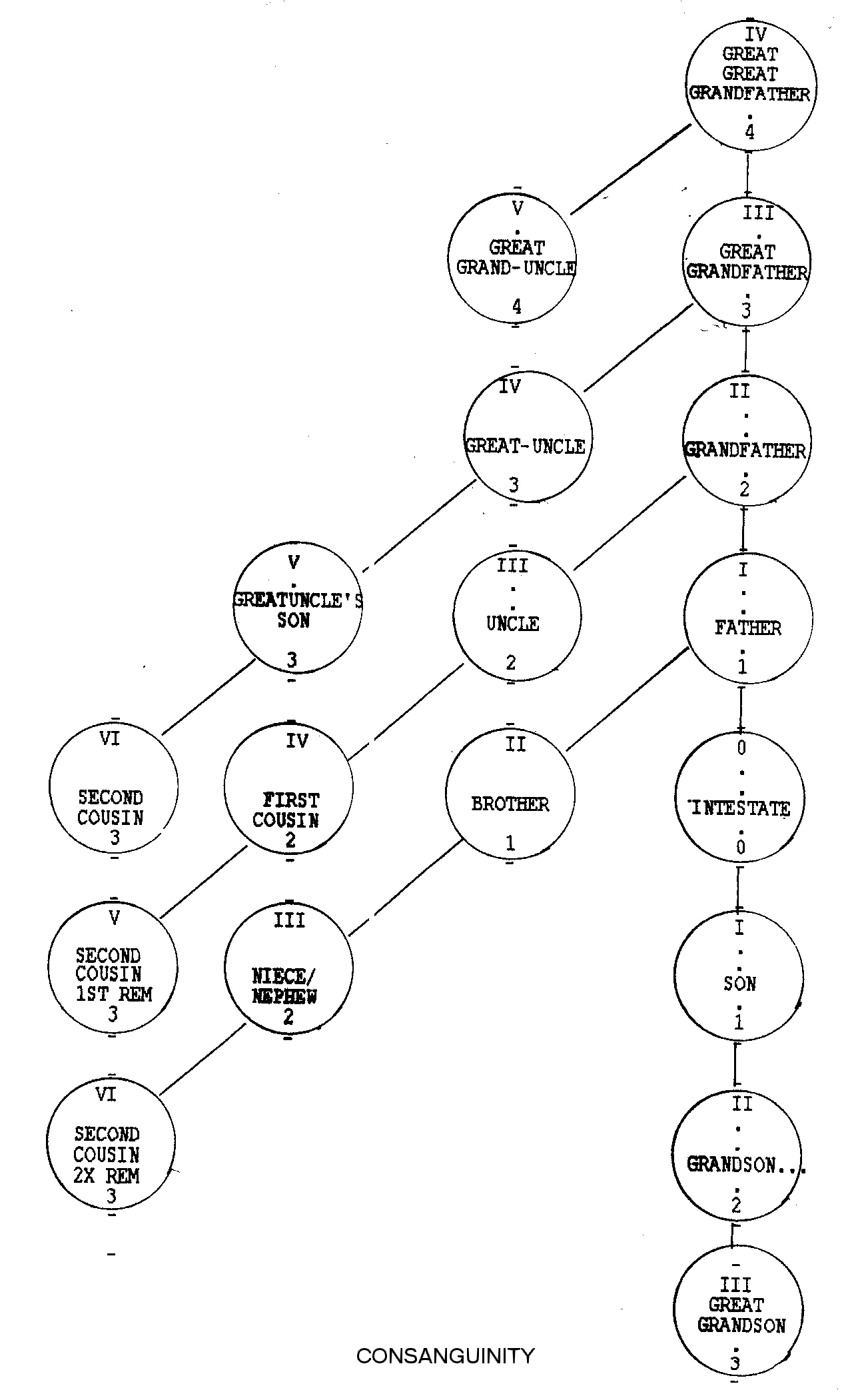 Sanguinity Chart